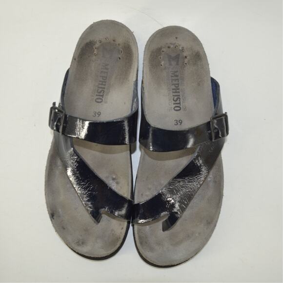 Mephisto Helen Sandal Black Thong Sandal Comfort Euro 39 / 9 - Picture 9 of 13